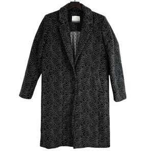 Rosemunde Copenhagen Gray Black Wool Blend Coat - 38 8 US
